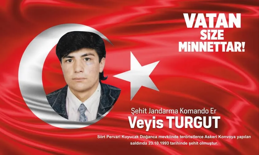 Şehidimiz Veyis Tutgut, Şehadetinin 32. Yılında Dualarla Anıldı