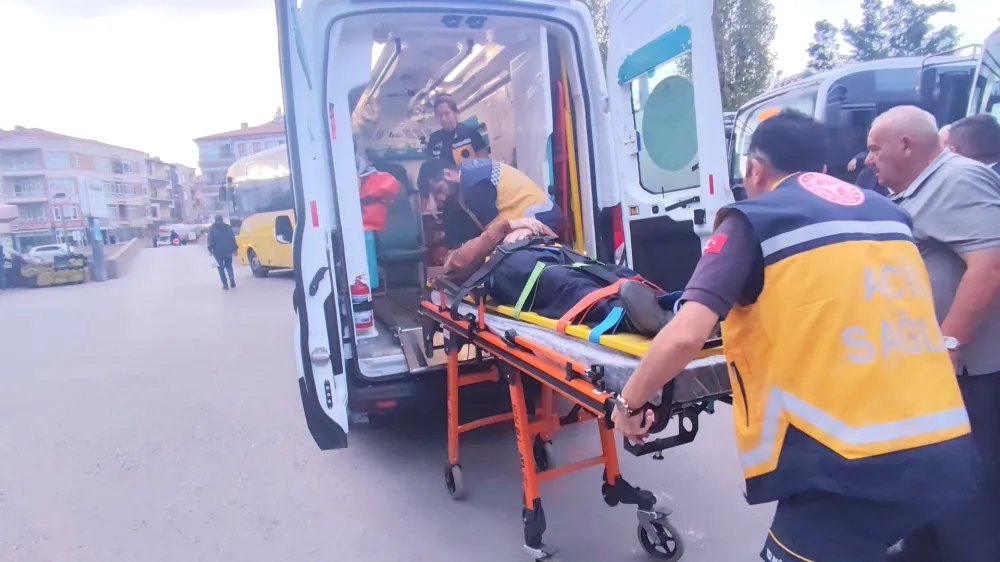 Aksaray’da Otobüsün Çarptığı Yaya Yaralandı