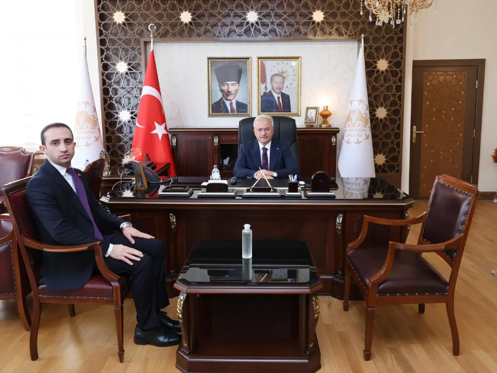 Vali Kumbuzoğlu’na Sarıyahşi Kaymakamı Atilla’dan Ziyaret