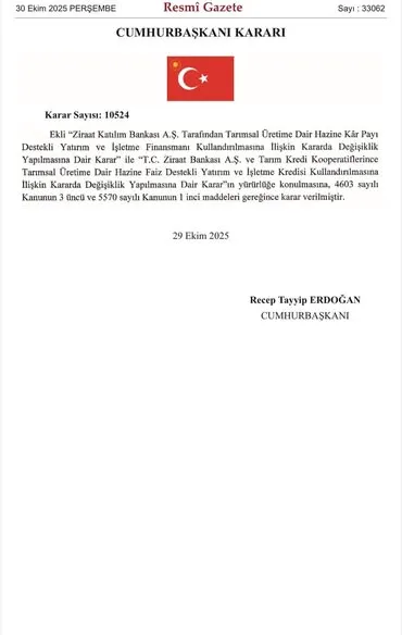 Zirai Kredilerde Geri Adım Faiz Artışı Kararı Geri Çekildi