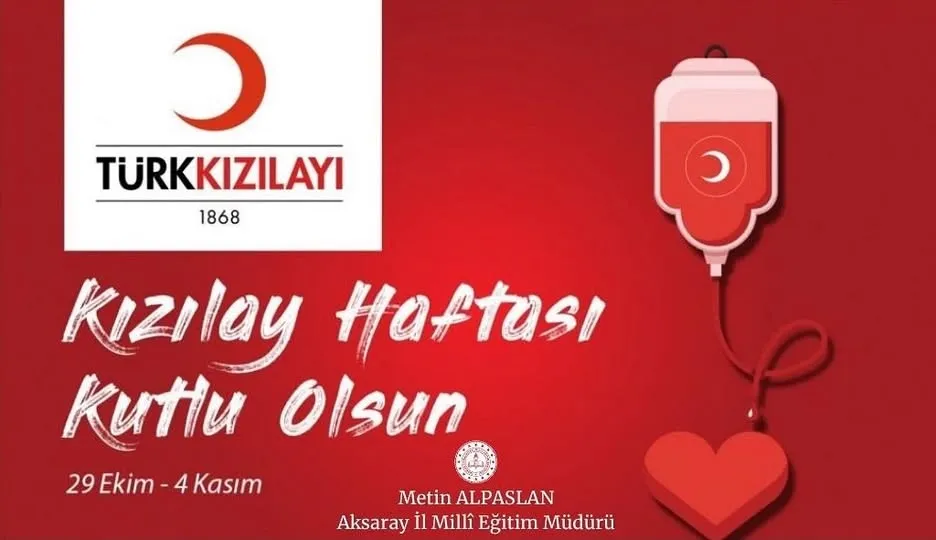 Kızılay Haftası Aksaray’da Yardımlaşma Ruhu ile Kutlanıyor