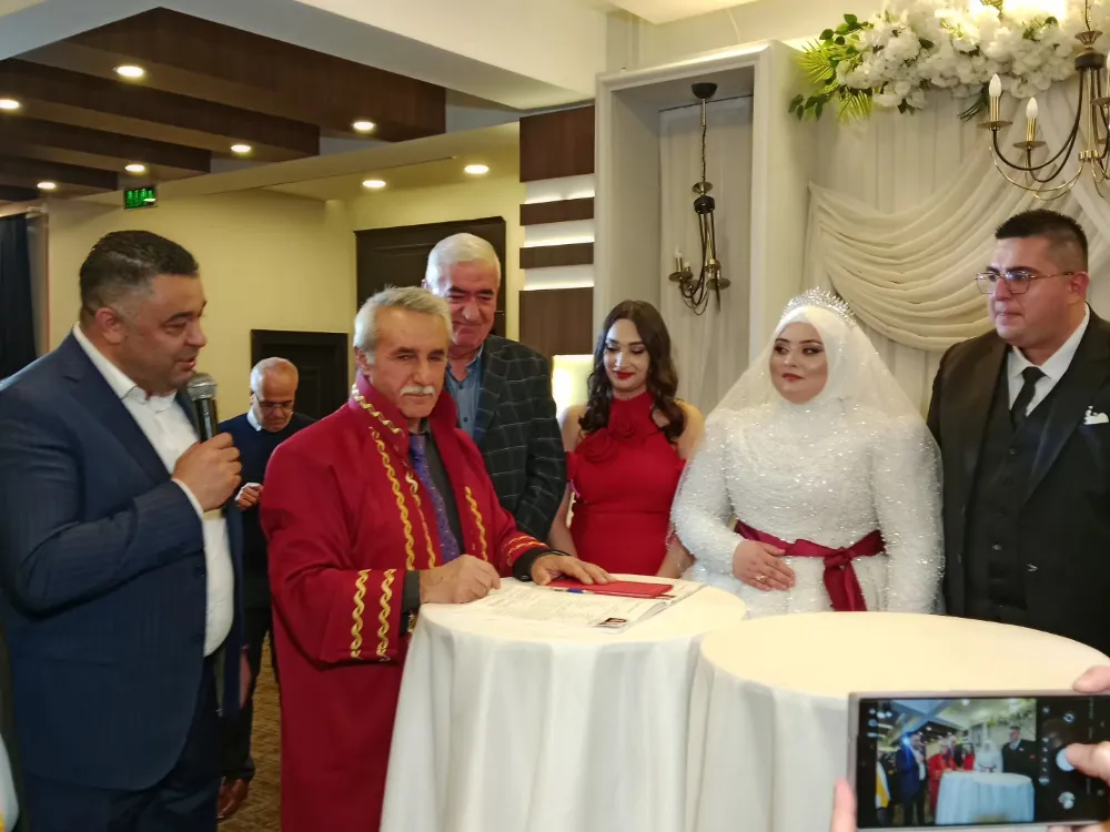 ATSO Başkanı Ahmet Koçaş, Genç Çiftin Mutluluğuna Ortak Oldu