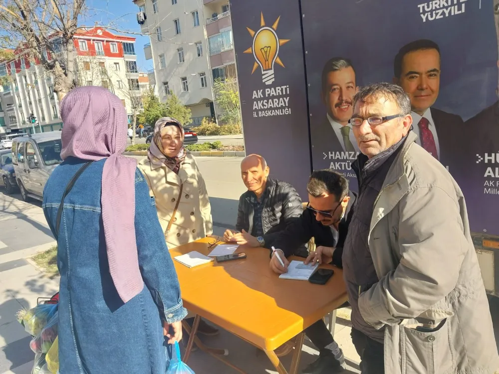 AK Parti Aksaray Teşkilatı Semt Pazarında Üye Kazanım Çalışmalarına Hız Verdi