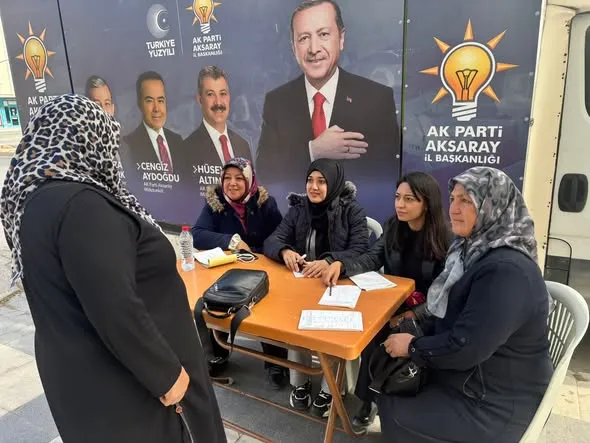 Aksaray AK Parti Merkez İlçe Başkanlığı’ndan Semt Pazarında Üye Standı