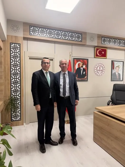 Yusuf Çalışkan’dan İl Millî Eğitim Müdürü Metin Alpaslan’a Veda Ziyareti
