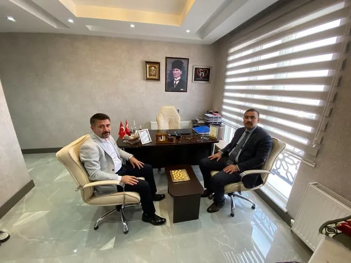 Kaymakam Bilal Göksun’dan İl Genel Meclis Üyesi Sadrettin Saman’a Ziyaret
