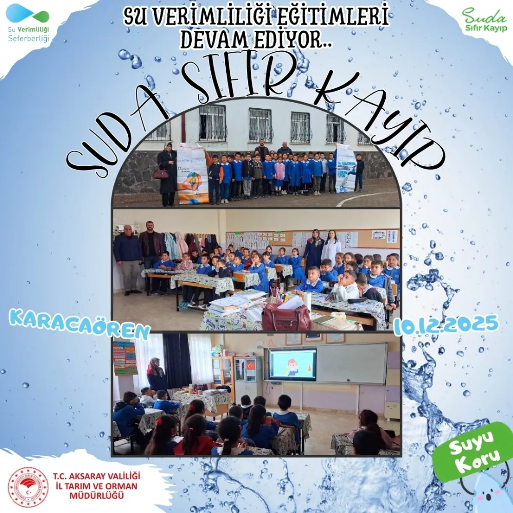 Aksaray’da Miniklere Su Verimliliği Eğitimi