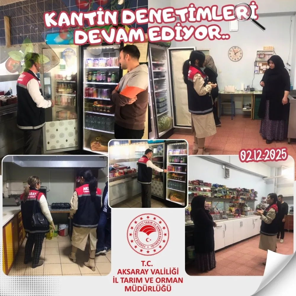 Aksaray’da Okul Kantinlerine Sıkı Denetim: Güvenli Gıda İçin Sahadalar