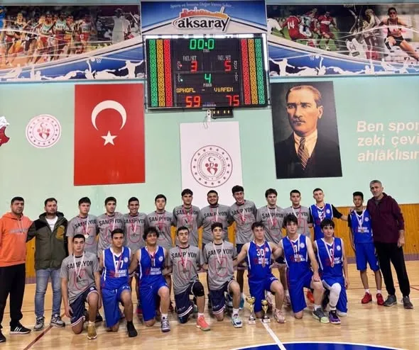 Aksaray’da Gençler Parkede Ter Döktü: Basketbol İl Birinciliği Sona Erdi