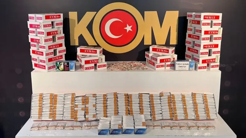 190 Bandrol ve 4.400 Doldurulmuş Makaron Ele Geçirildi