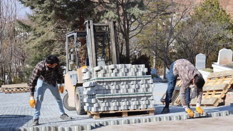 Bedir Muhtar Mezarlığı’nda Düzenleme Çalışmaları