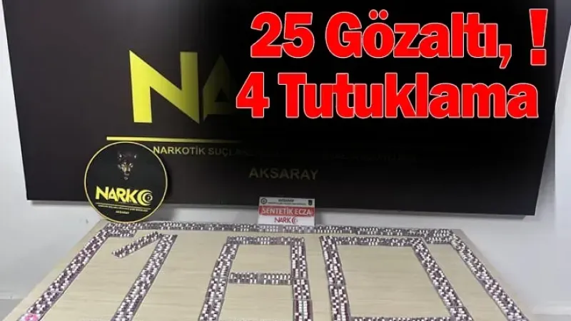 Aksaray’da Narkotik Operasyonu