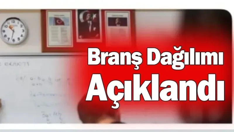 15.000 Sözleşmeli Öğretmen Alımına İlişkin Branş ve Kontenjan Dağılımı Açıklandı