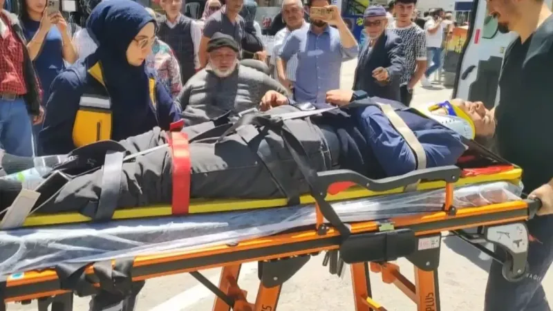 Aracın Önüne Atlayan Yaya Yaralandı