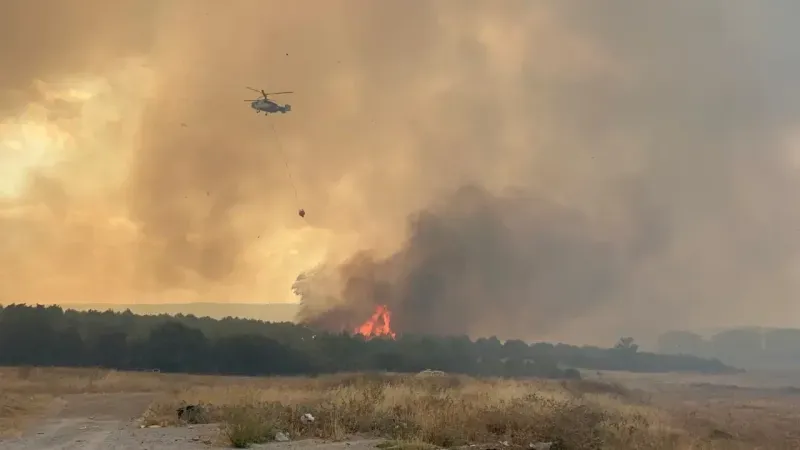Çanakkale’deki Yangın Nedeniyle Boğaz Trafiğe Kapatıldı