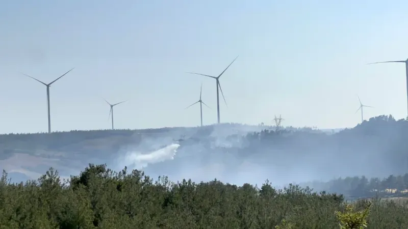 Çanakkale’de Orman Yangınına Müdahale Genişletildi