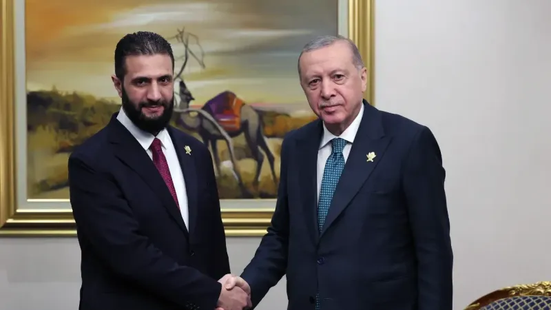 Cumhurbaşkanı Erdoğan, Suriye Cumhurbaşkanı Şara ile Katar’da Görüştü