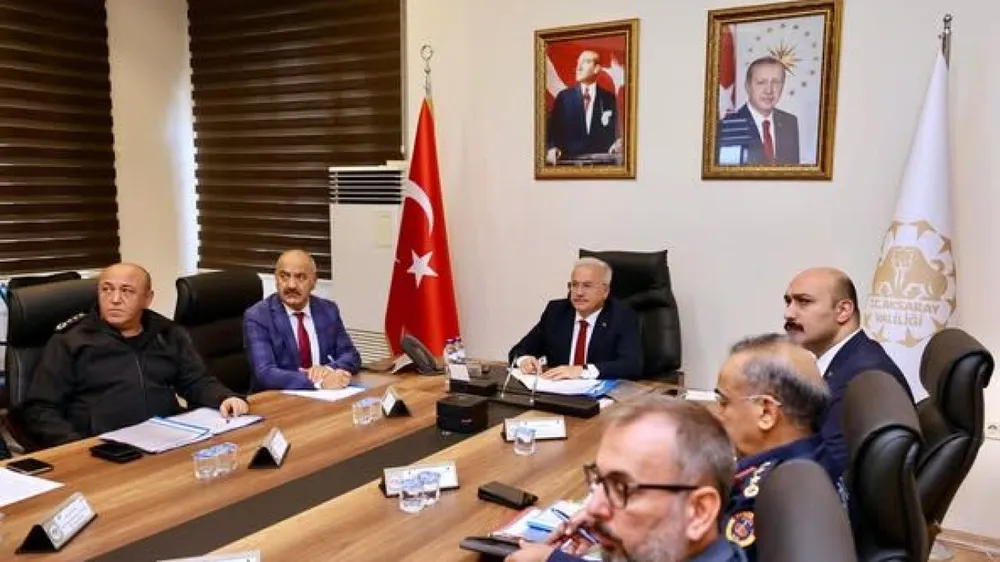 Aksaray Valisi Kumbuzoğlu, Trafik Güvenliği Toplantısına Katıldı