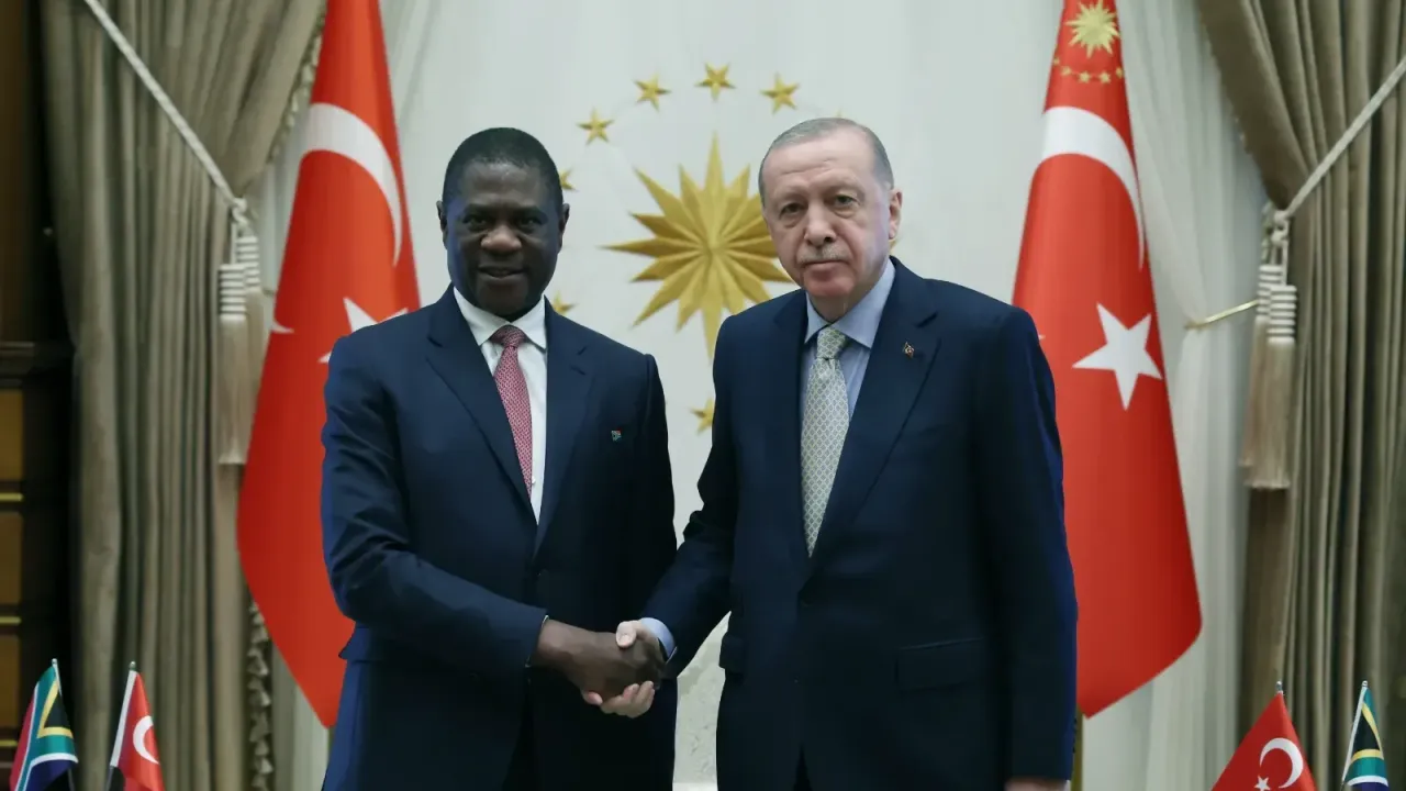Cumhurbaşkanı Erdoğan, Güney Afrika Cumhurbaşkanı Yardımcısı Mashatile’yi Kabul Etti