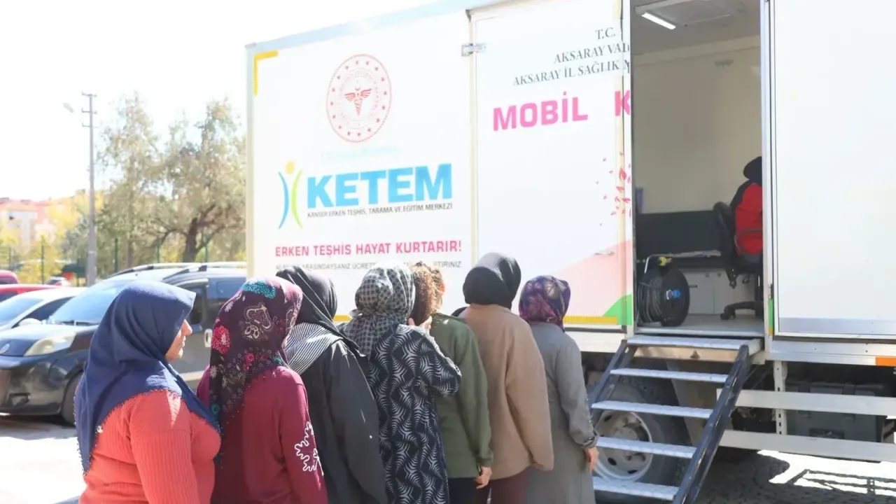 AKSARAY BELEDİYESİ’NDEN KADINLARA SAĞLIK DESTEĞİ: KETEM MOBİL TIRI HİZMET VERDİ
