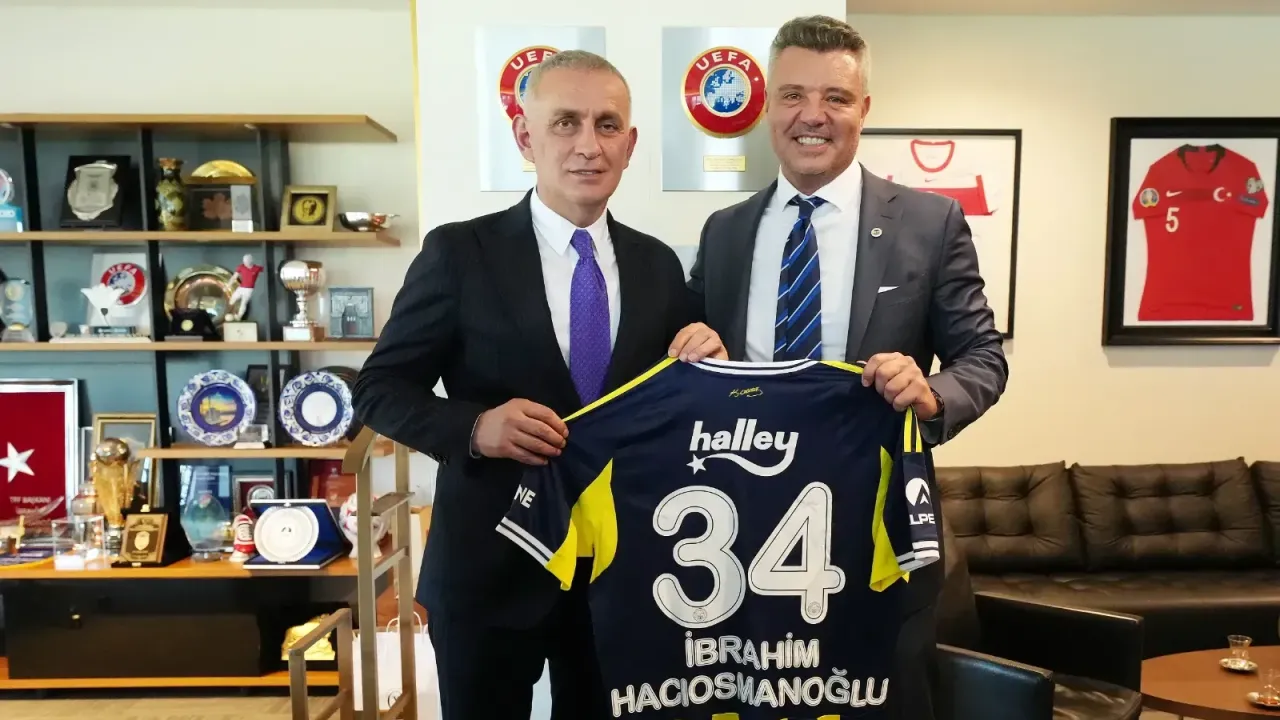 Fenerbahçe Başkanı Sadettin Saran’dan TFF Başkanı Hacıosmanoğlu’na Ziyaret